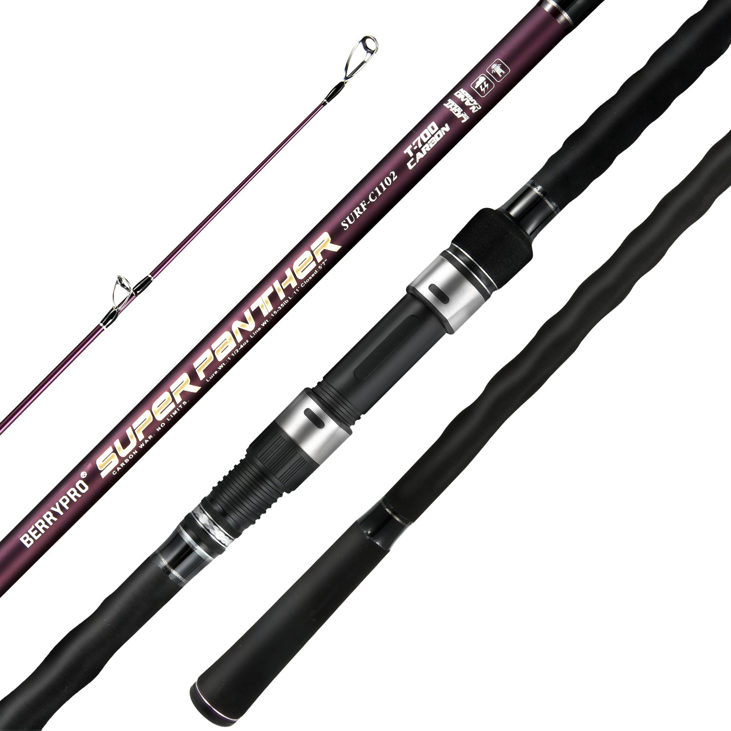 BERRYPRO Surf Spinning Rod Surf Casting Fishing Rod Carbon Fiber Trave – berrypro fishing BERRYPRO Surf Spinning Rod Surf Casting Fishing Rod Carbon Fiber Trave – berrypro fishing