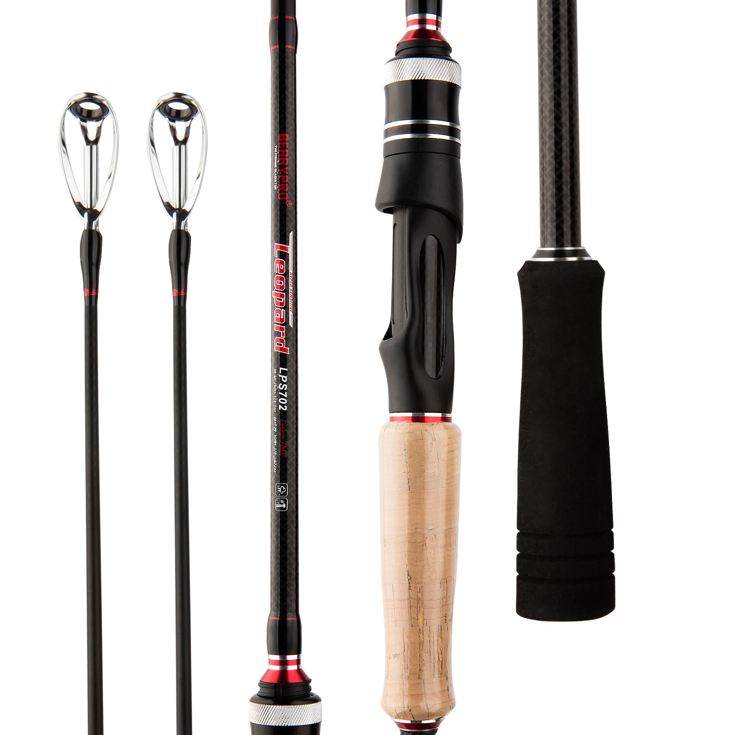 BERRYPRO Baitcasting Fishing Rods and Spinning rods (Twin-tip- 7' M & – berrypro  fishing