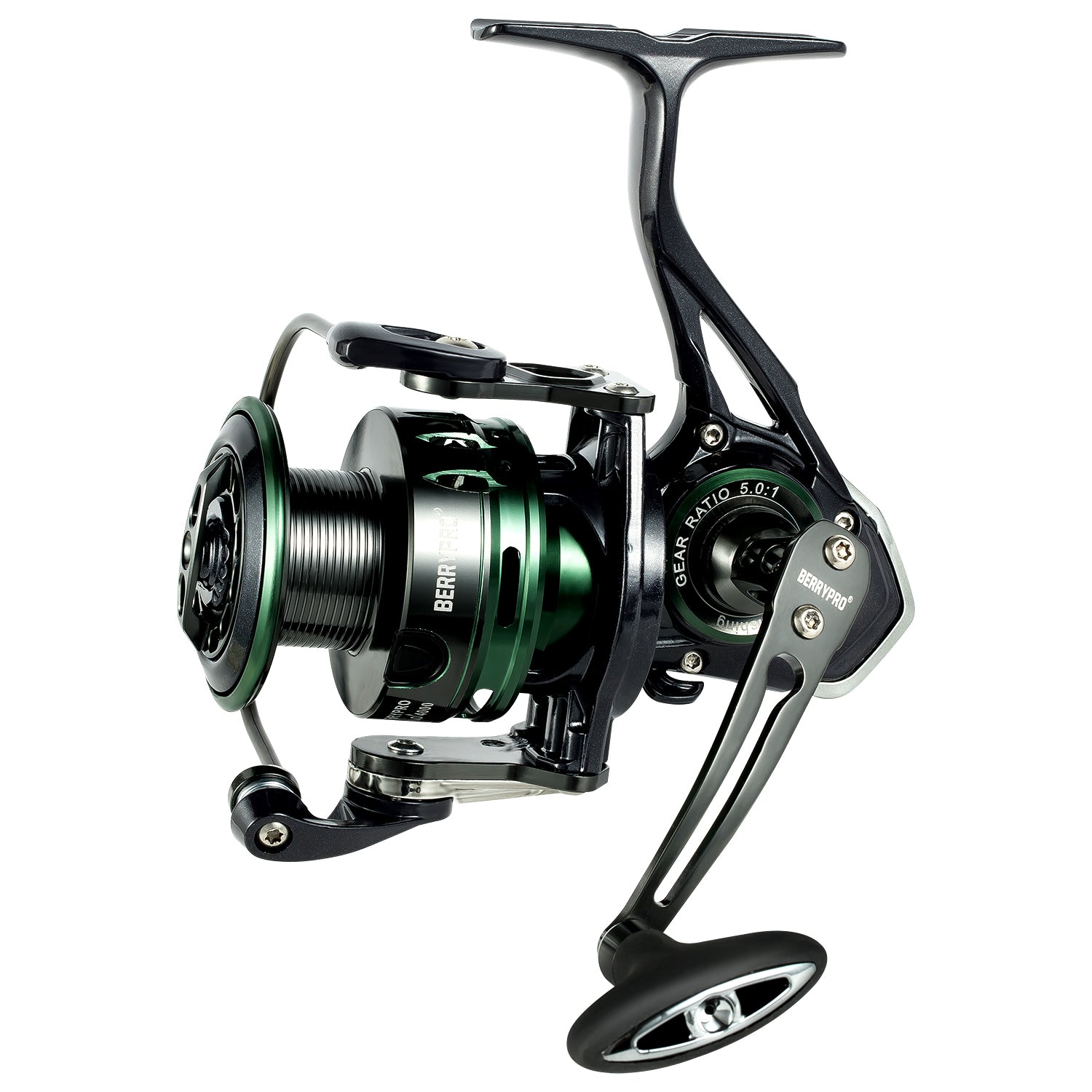 BERRYPRO Metal Spinning Reel Freshwater and Saltwater Spinning Fishing Reel with 7 + 1 Super Smooth Shielded Stainless Steel Ball Bearing, Carbon ... BERRYPRO Metal Spinning Reel Freshwater and Saltwater Spinning Fishing Reel with 7 + 1 Super Smooth Shielded Stainless Steel Ball Bearing, Carbon ...